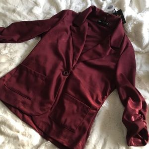 Burgundy blazer